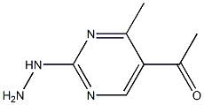 1-(2-hydrazinyl-4-methyl-pyrimidin-5-yl)ethanone 구조식 이미지