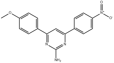 4-(4-methoxyphenyl)-6-(4-nitrophenyl)pyrimidin-2-amine Structure