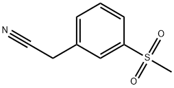 3-(Methylsulfonyl)phenylacetonitrile 구조식 이미지