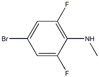 4-bromo-2,6-difluoro-N-methylaniline Structure