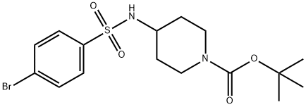 tert-Butyl 4-(4-bromophenylsulfonamido)piperidine-1-carboxylate Structure