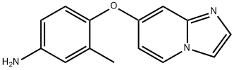 4-(이미다조[1,2-a]피리딘-7-일옥시)-3-메틸아닐린 구조식 이미지