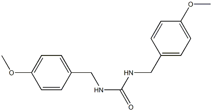 1,3-bis[(4-methoxyphenyl)methyl]urea 구조식 이미지