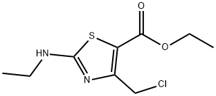 ethyl 4-(chloromethyl)-2-(ethylamino)-1,3-thiazole-5-carboxylate Structure