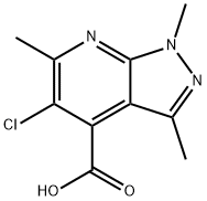 5-Chloro-1,3,6-trimethyl-1H-pyrazolo[3,4-b]pyridine-4-carboxylic acid Structure