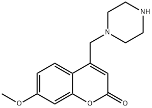 7-methoxy-4-(piperazin-1-ylmethyl)-2H-chromen-2-one 구조식 이미지