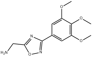 [3-(3,4,5-trimethoxyphenyl)-1,2,4-oxadiazol-5-yl]methanamine Structure