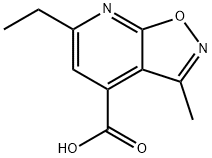 6-에틸-3-메틸-이속사졸로[5,4-b]피리딘-4-카르복실산 구조식 이미지
