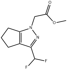 methyl [3-(difluoromethyl)-5,6-dihydrocyclopenta[c]pyrazol-1(4H)-yl]acetate Structure