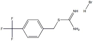 ({[4-(trifluoromethyl)phenyl]methyl}sulfanyl)methanimidamide hydrobromide Structure