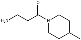 3-amino-1-(4-methylpiperidin-1-yl)propan-1-one 구조식 이미지