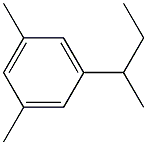 Benzene, 1,3-dimethyl-5-(1-methylpropyl)- Structure