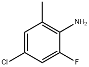 4-CHLORO-2-FLUORO-6-METHYLANILINE Structure