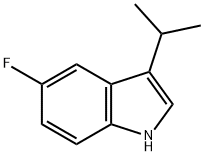 5-Fluoro-3-isopropyl-1H-indole 구조식 이미지