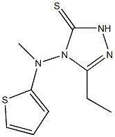 3-ethyl-4-(thiophen-2-ylmethylamino)-1H-1,2,4-triazole-5-thione Structure