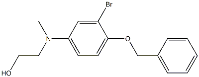 2-[(3-bromo-4-phenylmethoxyphenyl)methylamino]ethanol Structure