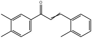 (2E)-1-(3,4-dimethylphenyl)-3-(2-methylphenyl)prop-2-en-1-one 구조식 이미지