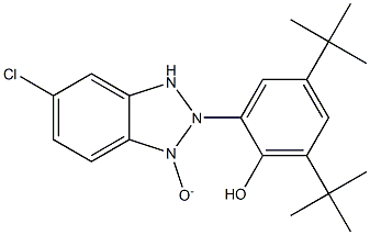 Phenol,2-(5-chloro-1-oxido-2H-benzotriazol-2-yl)-4,6-bis(1,1-dimethylethyl)- Structure