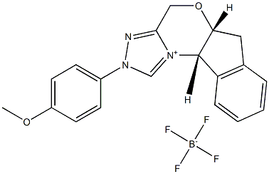 (5aR,10bS)-5a,10b-Dihydro-2-(4-methoxyphenyl)-4H,6Hindeno[
2,1-b][1,2,4]triazolo[4,3-d][1,4]oxazinium Tetrafl
uoroborate,99%e.e. Structure