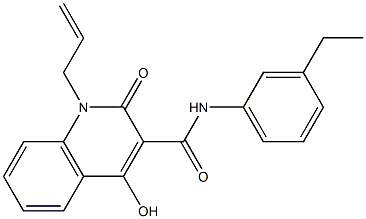 N-(3-ethylphenyl)-4-hydroxy-2-oxo-1-prop-2-enylquinoline-3-carboxamide Structure