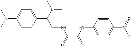 N-[2-(dimethylamino)-2-[4-(dimethylamino)phenyl]ethyl]-N'-(4-nitrophenyl)oxamide 구조식 이미지