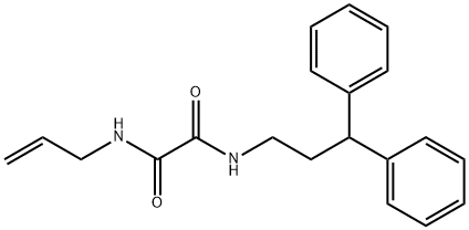 N-(3,3-diphenylpropyl)-N'-prop-2-enyloxamide Structure