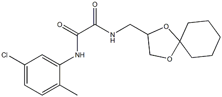 N'-(5-chloro-2-methylphenyl)-N-(1,4-dioxaspiro[4.5]decan-3-ylmethyl)oxamide Structure