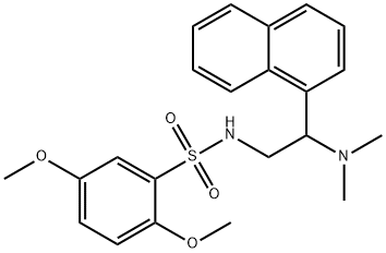 N-[2-(dimethylamino)-2-naphthalen-1-ylethyl]-2,5-dimethoxybenzenesulfonamide Structure