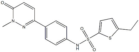 5-ethyl-N-[4-(1-methyl-6-oxopyridazin-3-yl)phenyl]thiophene-2-sulfonamide Structure