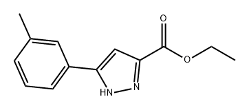 ethyl 5-(3-methylphenyl)-1H-pyrazole-3-carboxylate Structure