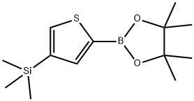 (4-(TRIMETHYLSILYL)THIOPHEN-2-YL)BORONIC ACID PINACOL ESTER 구조식 이미지