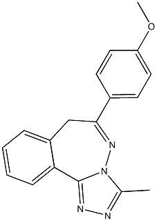 6-(4-methoxyphenyl)-3-methyl-7H-[1,2,4]triazolo[3,4-a][2,3]benzodiazepine Structure