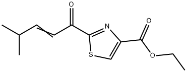 Ethyl 2-(4-Methyl-pent-2-enoyl)-thiazole-4-carboxylate Structure