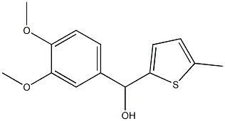 (3,4-DIMETHOXYPHENYL)(5-METHYLTHIOPHEN-2-YL)METHANOL 구조식 이미지