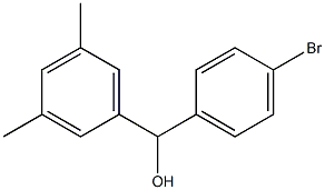 (4-bromophenyl)-(3,5-dimethylphenyl)methanol Structure