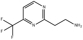 2-(4-Trifluoromethyl-pyrimidin-2-yl)-ethylamine Structure