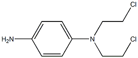 N,N-bis(2-chloroethyl)benzene-1,4-diamine Structure