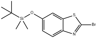 2-Bromo-6-((tert-butyldimethylsilyl)oxy)benzo[d]thiazole Structure