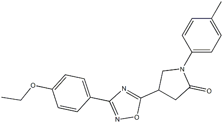 4-[3-(4-ethoxyphenyl)-1,2,4-oxadiazol-5-yl]-1-(4-methylphenyl)pyrrolidin-2-one Structure