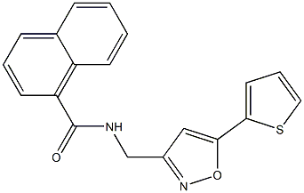 N-[(5-thiophen-2-yl-1,2-oxazol-3-yl)methyl]naphthalene-1-carboxamide Structure