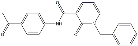 N-(4-acetylphenyl)-1-benzyl-2-oxopyridine-3-carboxamide Structure