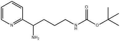 tert-butyl N-[4-amino-4-(pyridin-2-yl)butyl]carbamate 구조식 이미지