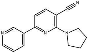 6-(pyrrolidin-1-yl)-[2,3-bipyridine]-5-carbonitrile Structure
