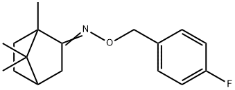 (2Z)-N-[(4-fluorophenyl)methoxy]-1,7,7-trimethylbicyclo[2.2.1]heptan-2-imine 구조식 이미지