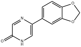 5-(2H-1,3-benzodioxol-5-yl)-1,2-dihydropyrazin-2-one 구조식 이미지