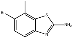 6-BROMO-7-METHYLBENZO[D]THIAZOL-2-AMINE 구조식 이미지