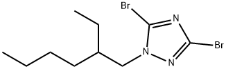 3,5-dibromo-1-(2-ethylhexyl)-1H-1,2,4-triazole 구조식 이미지