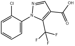 5-(trifluoromethyl)-1-(2-chlorophenyl)-1H-pyrazole-4-carboxylic acid 구조식 이미지