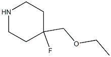 4-(ethoxymethyl)-4-fluoropiperidine 구조식 이미지