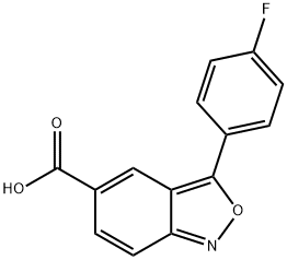 3-(4-fluorophenyl)-2,1-benzisoxazole-5-carboxylic acid 구조식 이미지